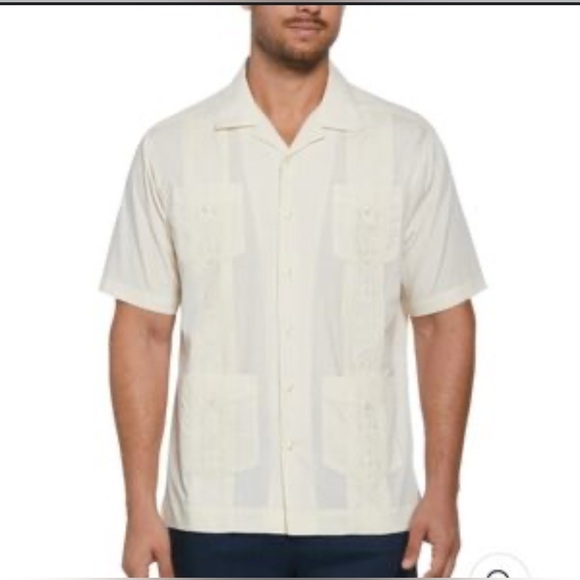 KS Island Linen Blend Button Down Shirt Size 3XL. Swim/ cover, tropical, boho. - Picture 2 of 8